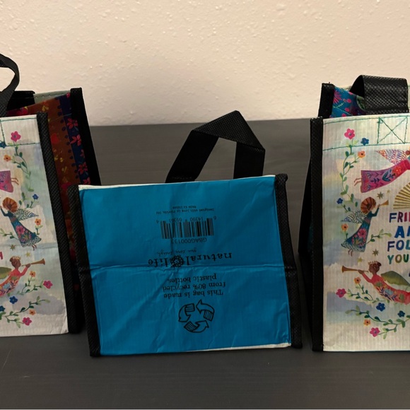 Small Happy Bag, Set of 3 - Friends Are Angels- Recycled water bottles. - Picture 5 of 5